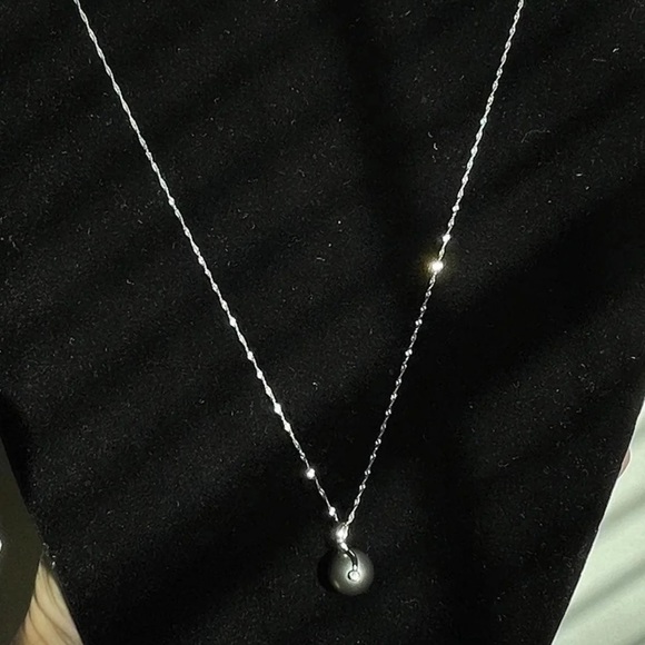 14k Tahitian Pearl diamond pendant & chain - Picture 1 of 9